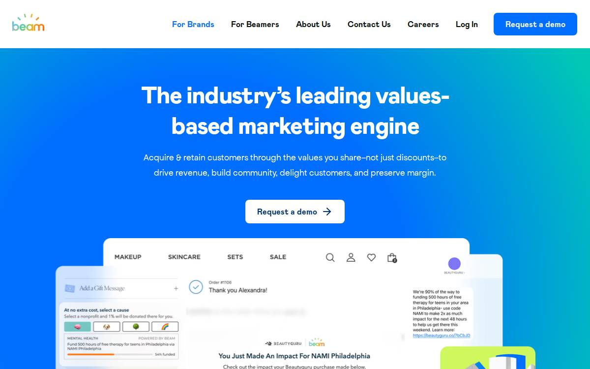 Beam Impact website preview