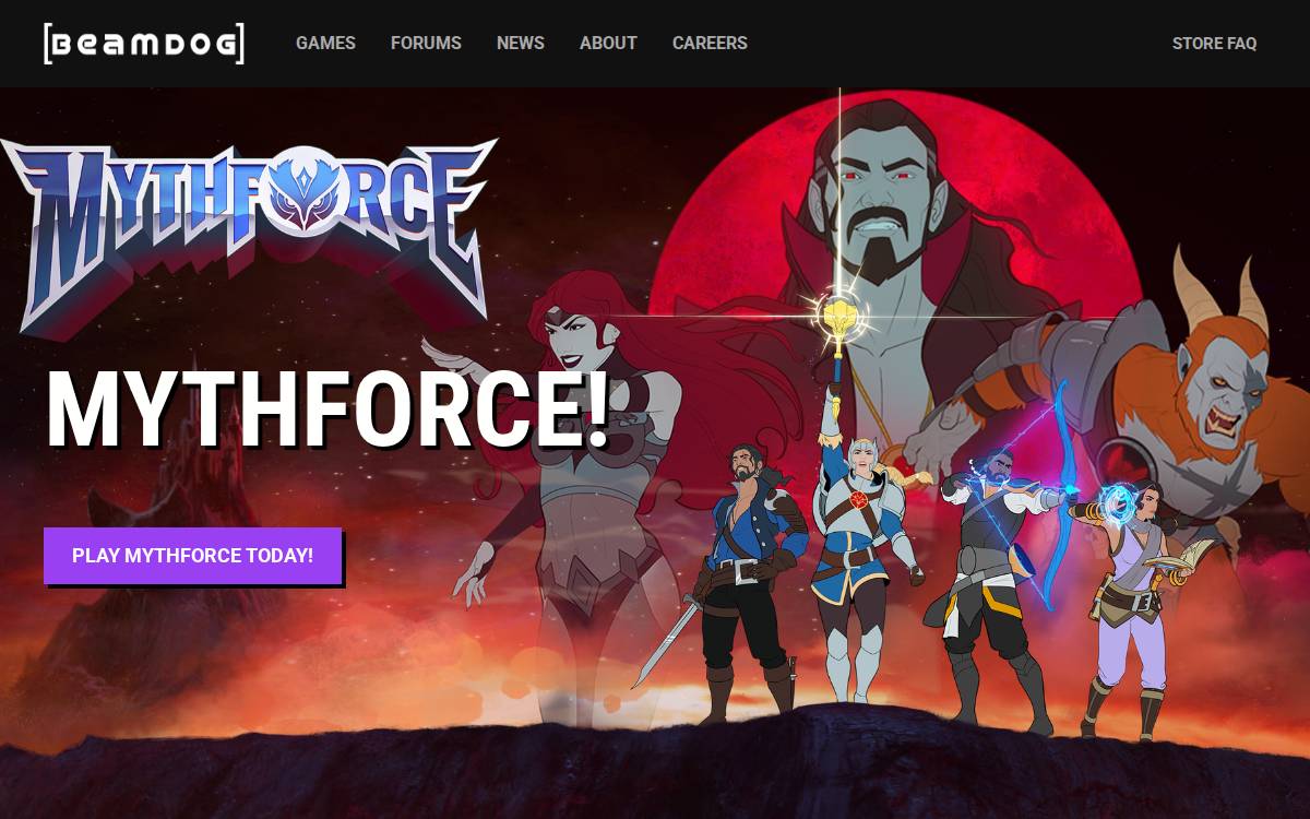 Beamdog website preview