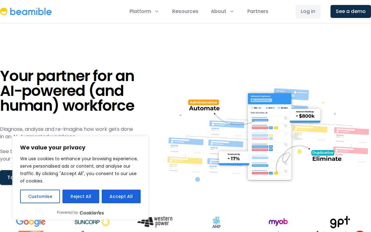 Beamible website preview
