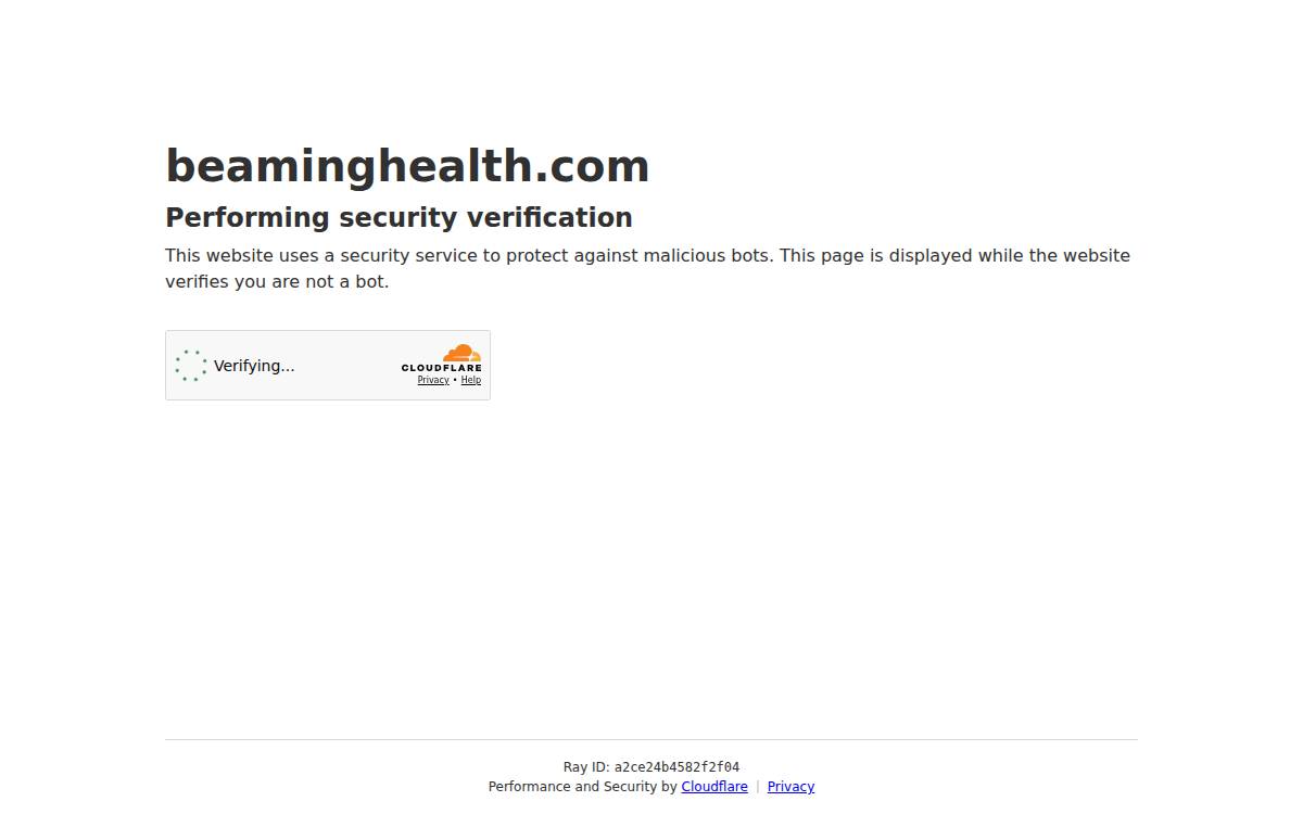 Beaming Health website preview