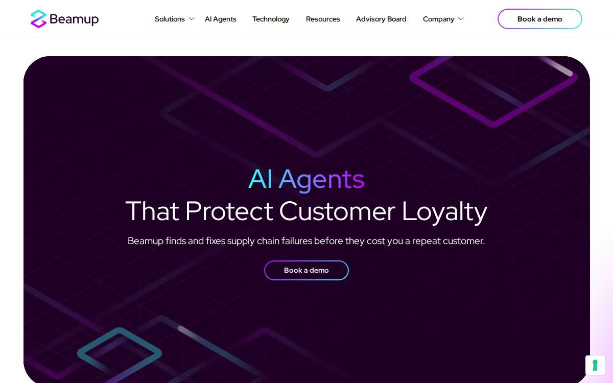 Beamup website preview