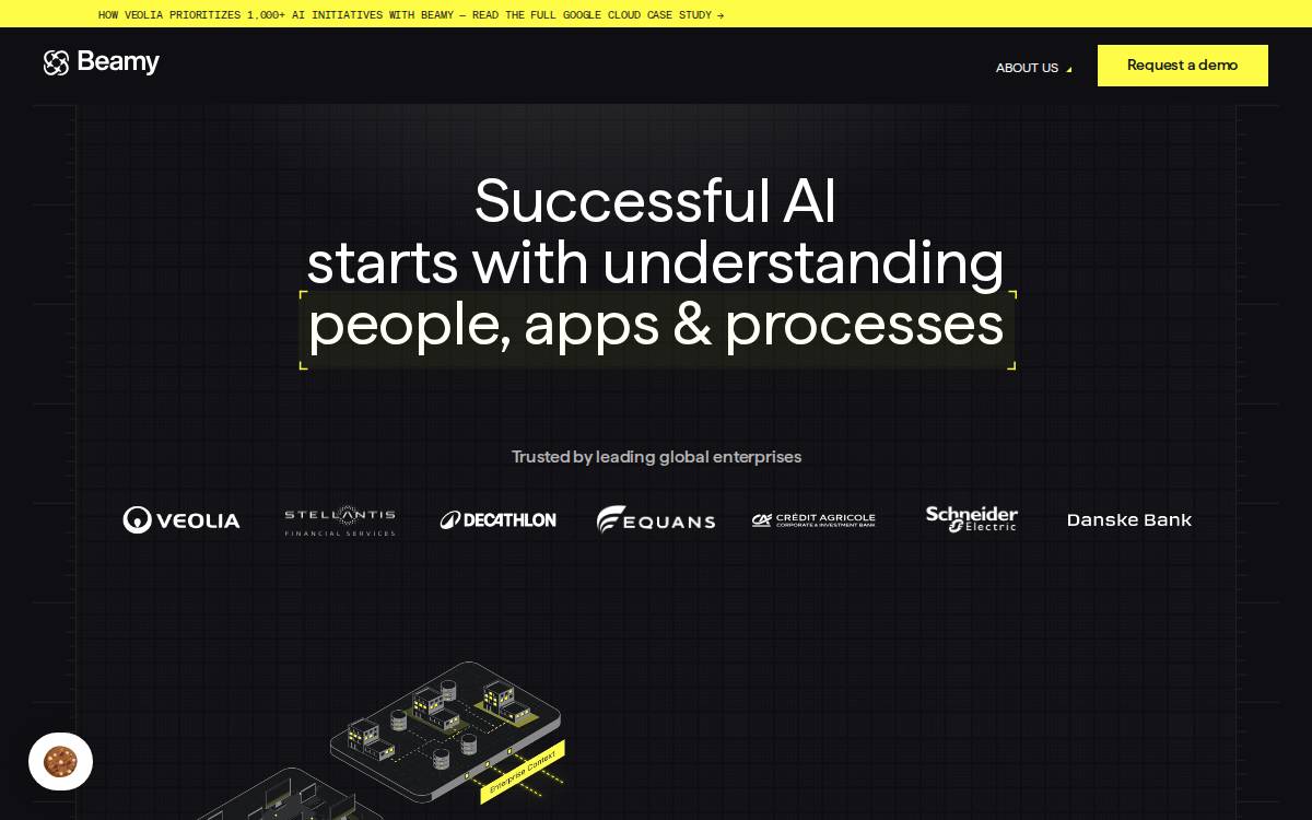 Beamy website preview