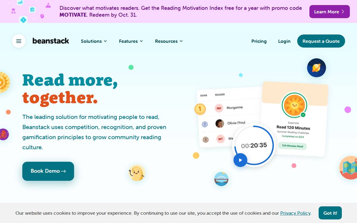 Beanstack website preview