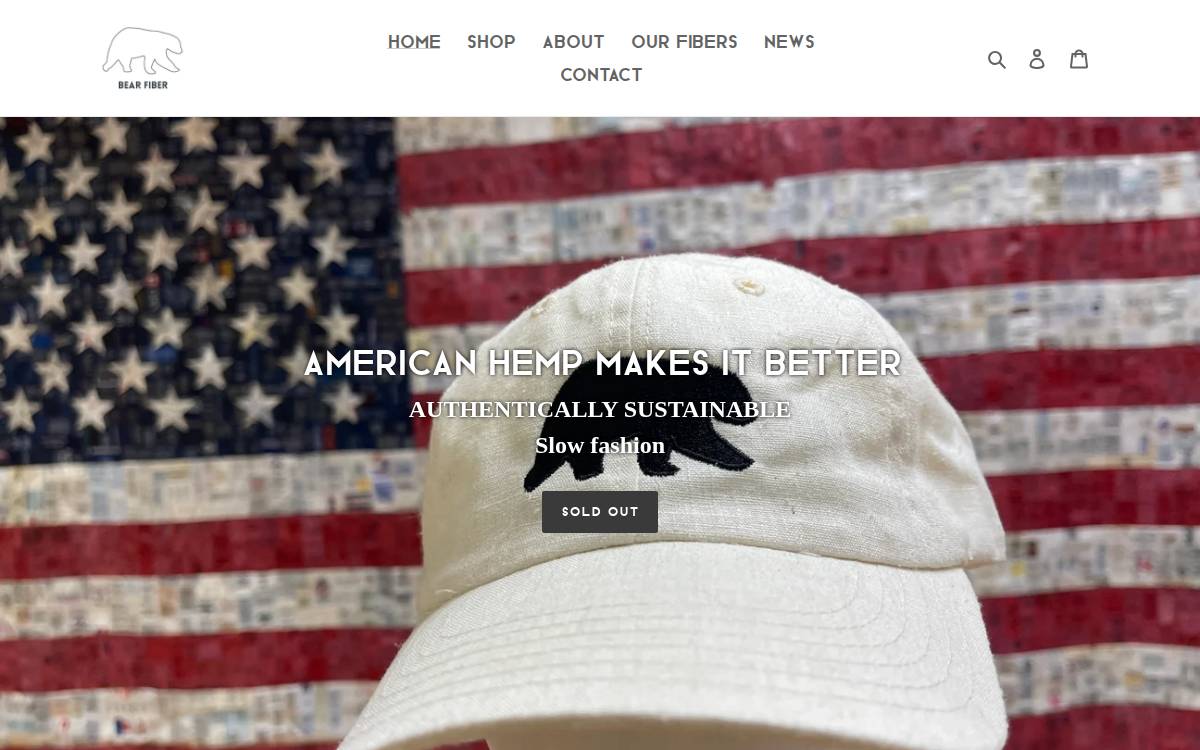 BEAR FIBER, INC. website preview