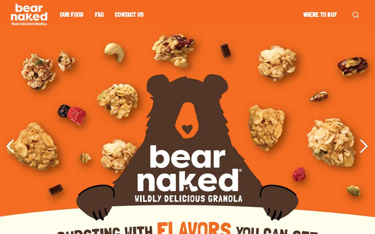 Bear Naked website preview