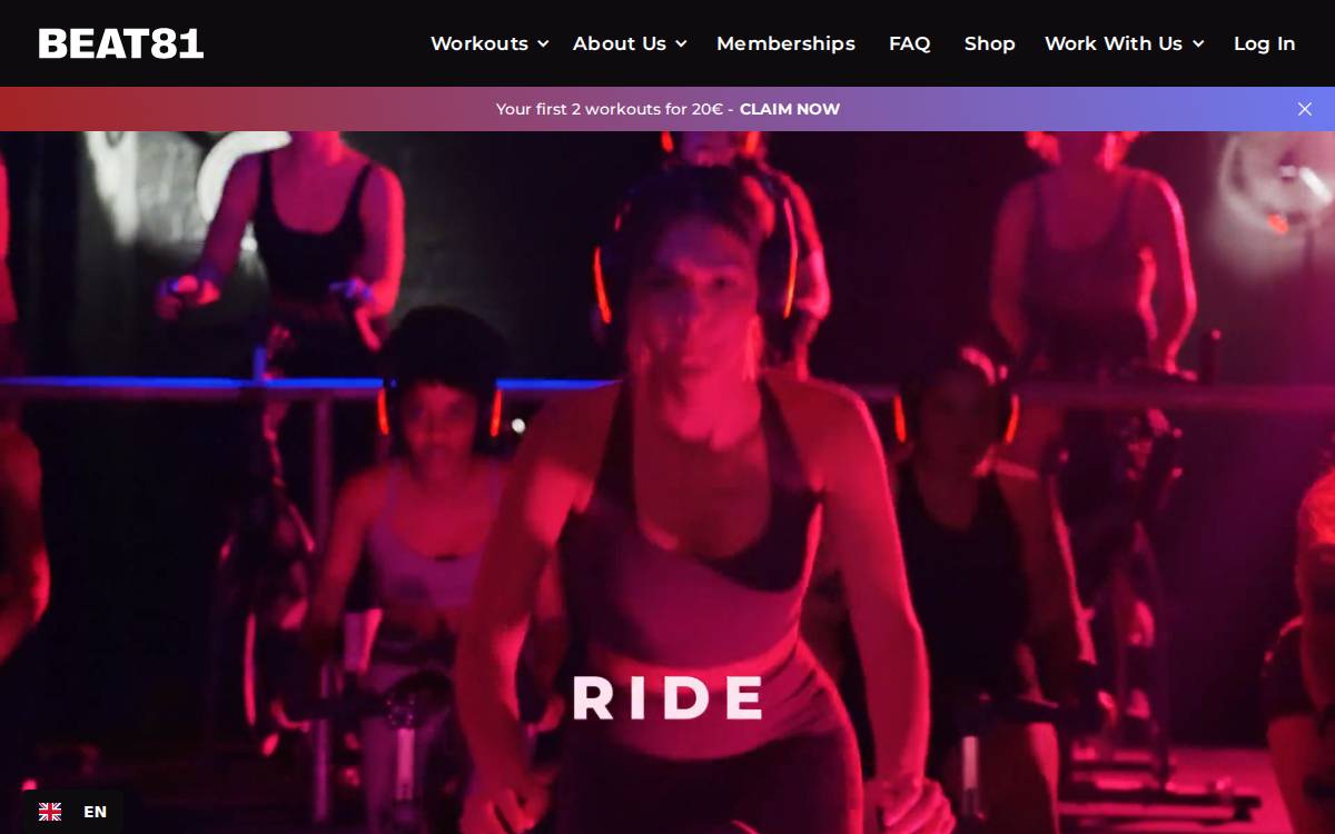 Beat81 website preview