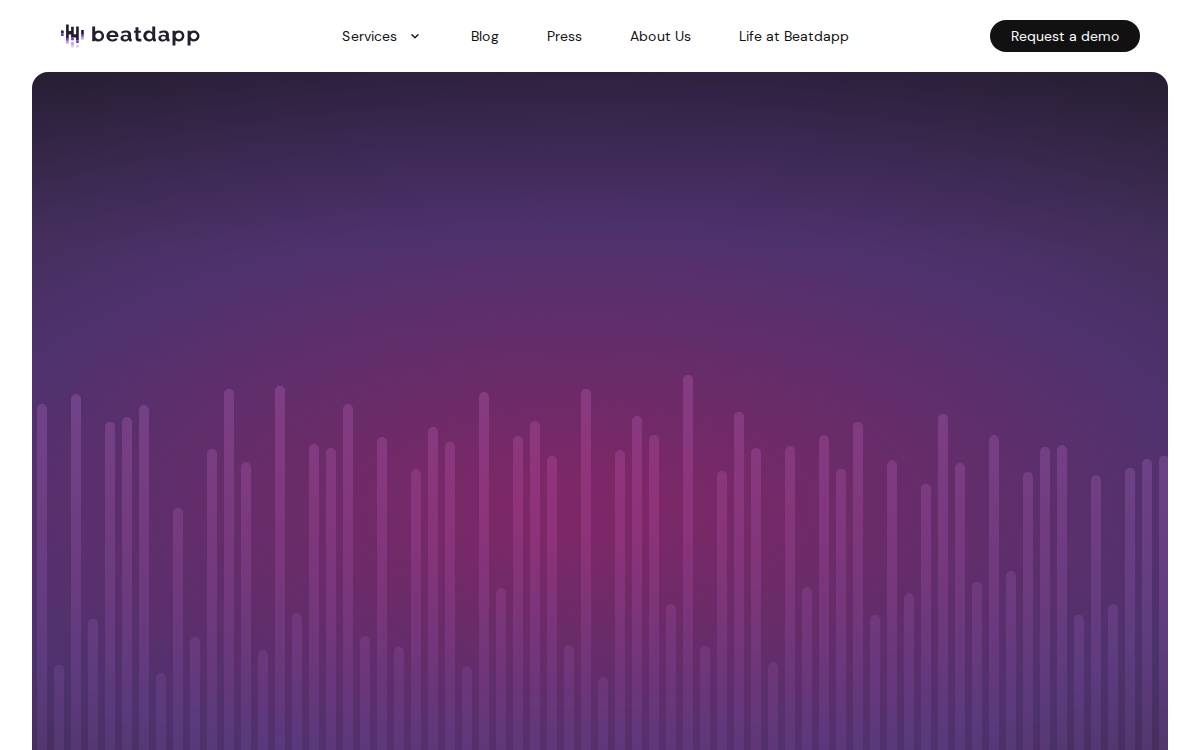 Beatdapp website preview