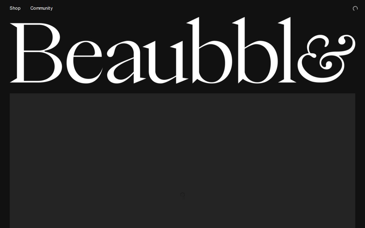 Beaubble Korea website preview