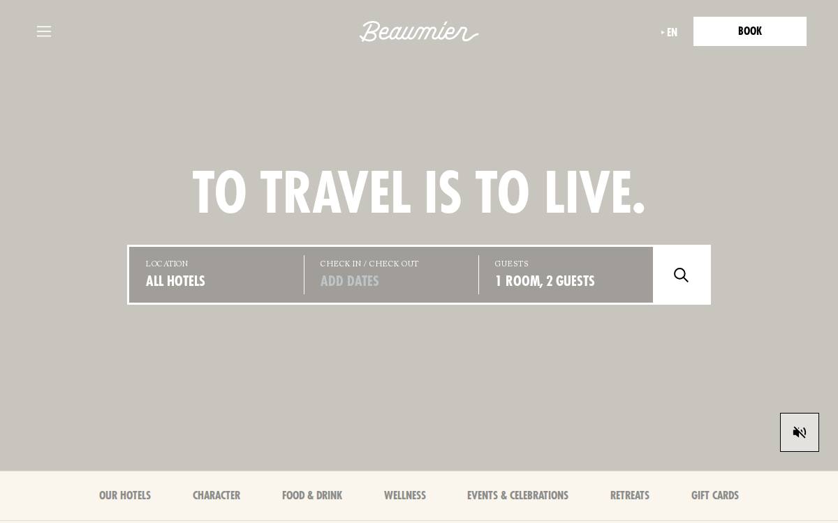 Beaumier website preview