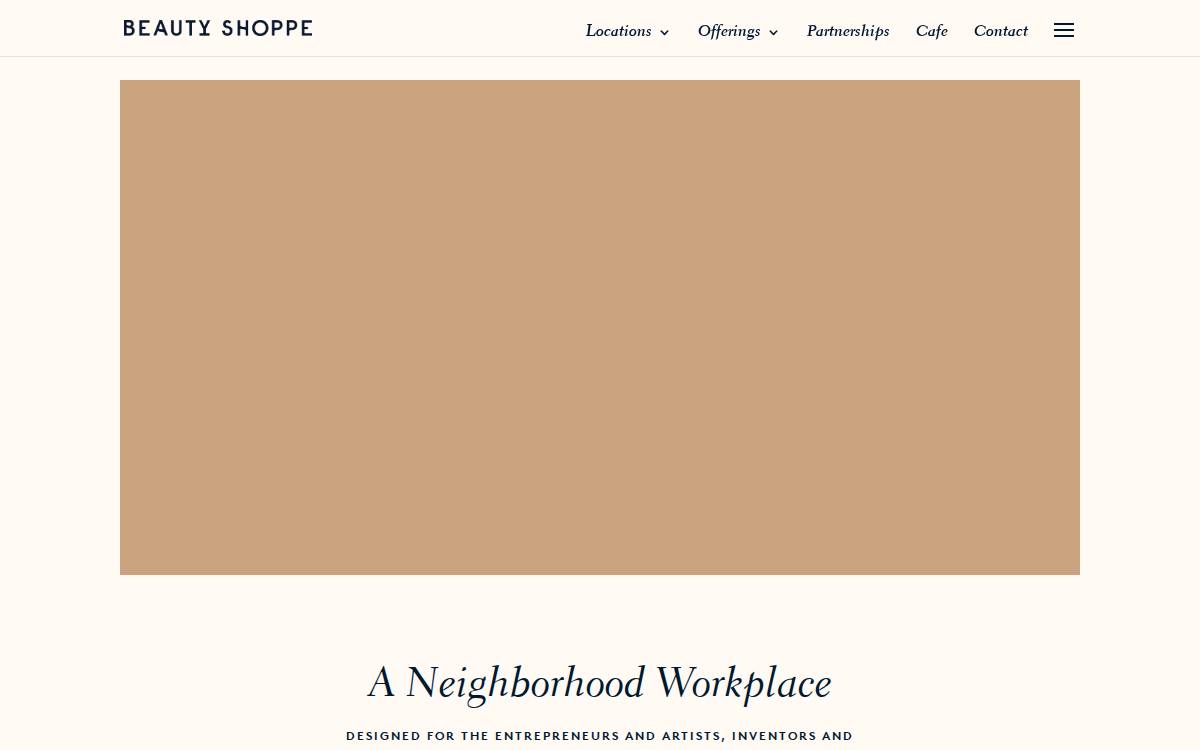 Beautyshoppe website preview