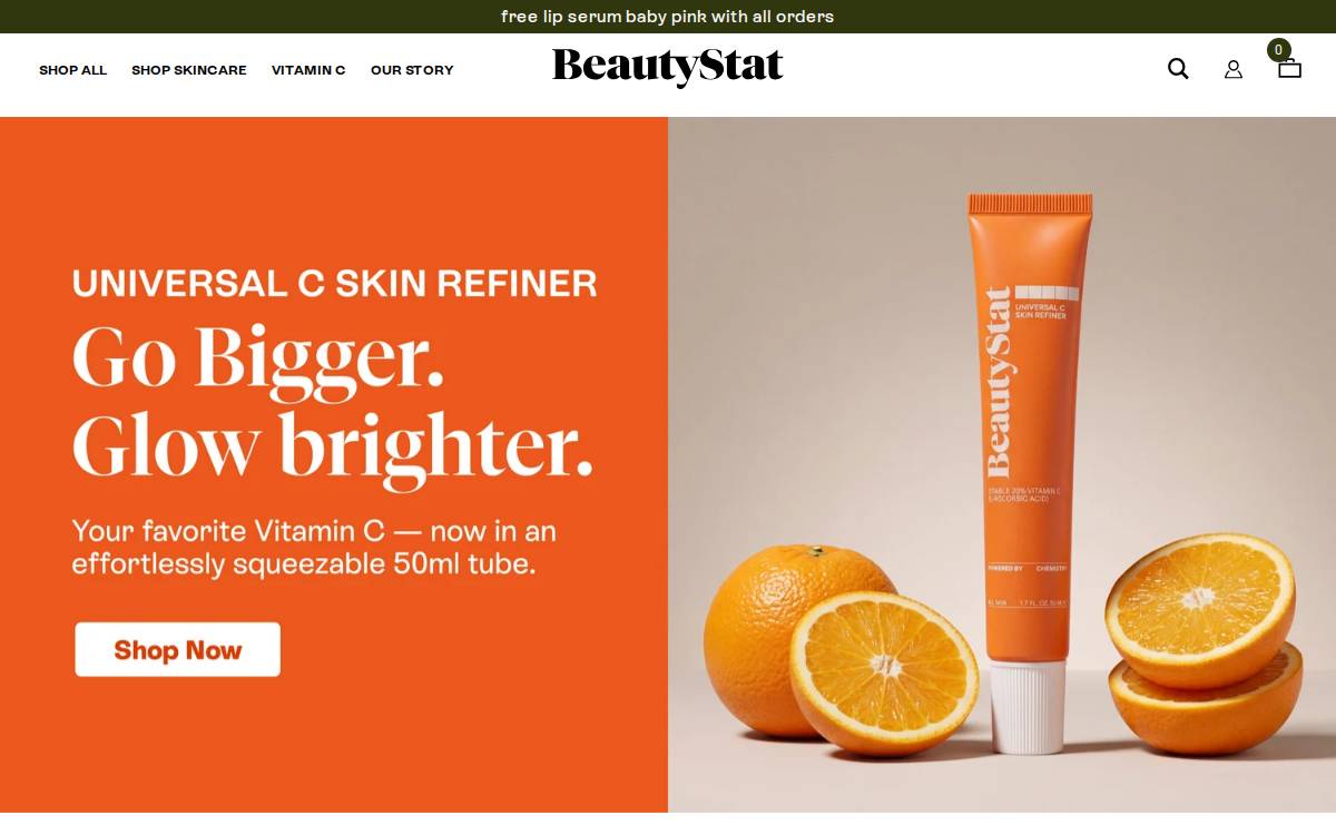 BeautyStat website preview