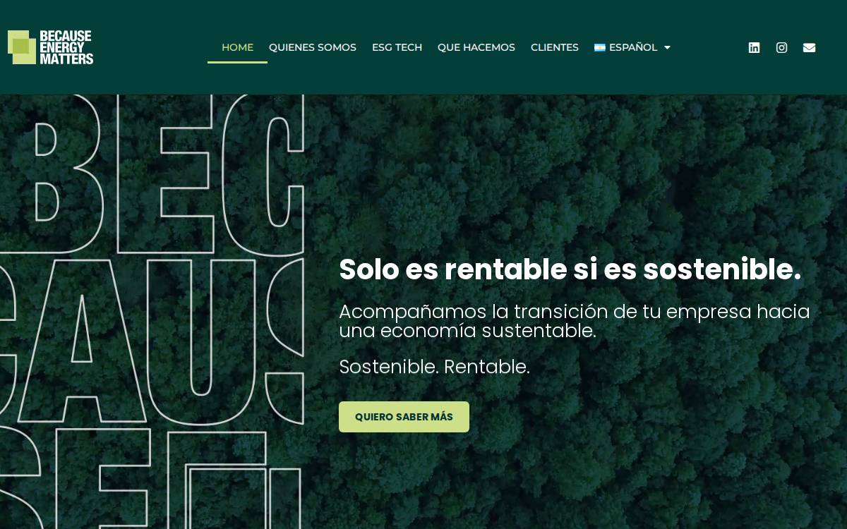 Becausenergy website preview
