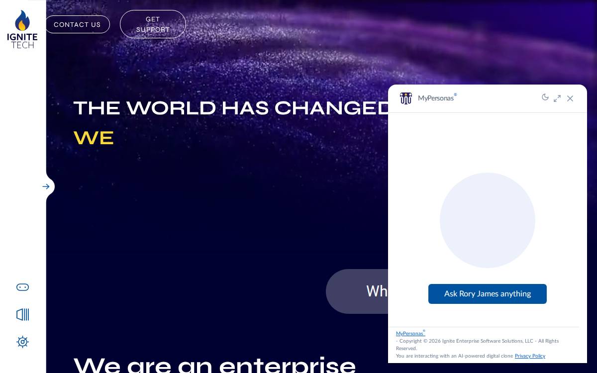 Beckon website preview