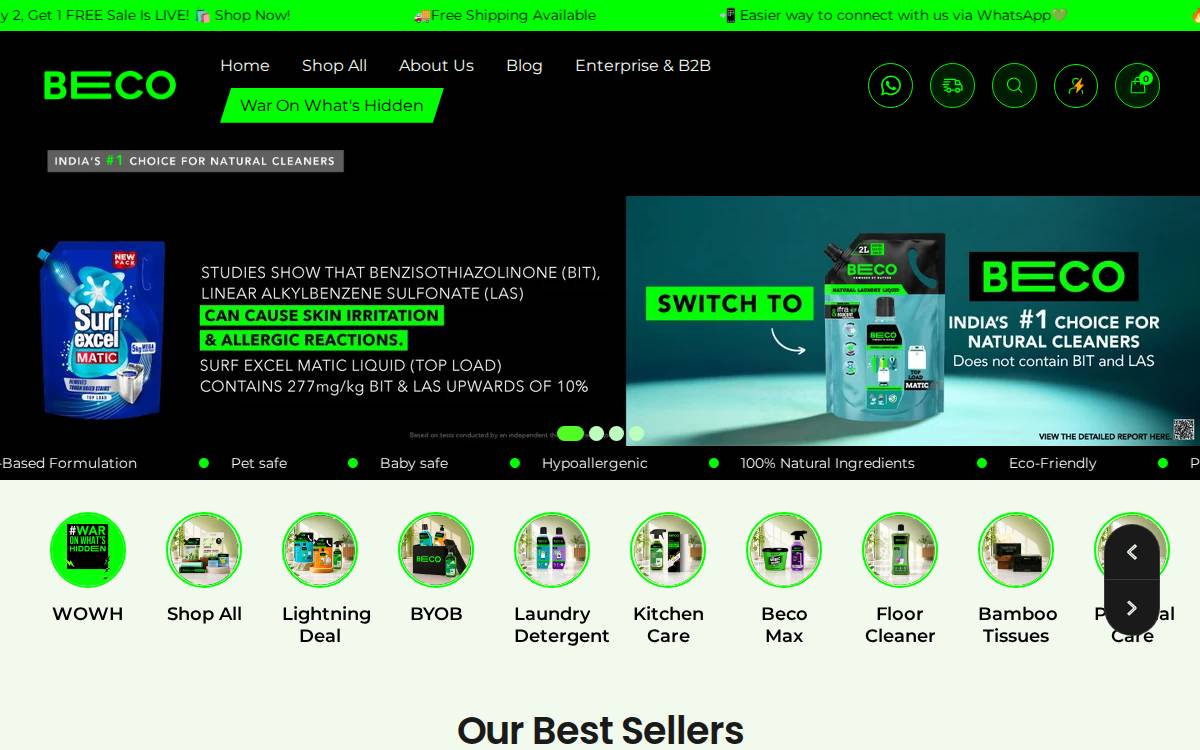 Beco website preview