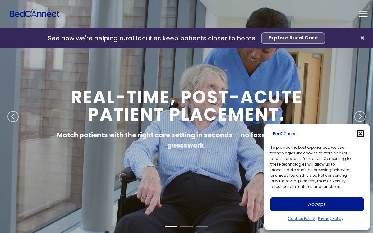 BedConnect website preview