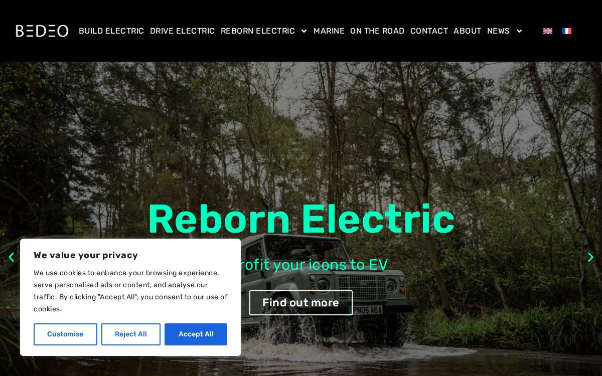 BEDEO website preview