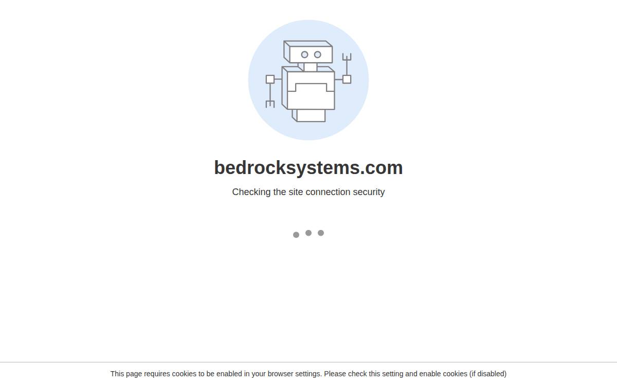 BEDROCK SYSTEMS, INC. website preview