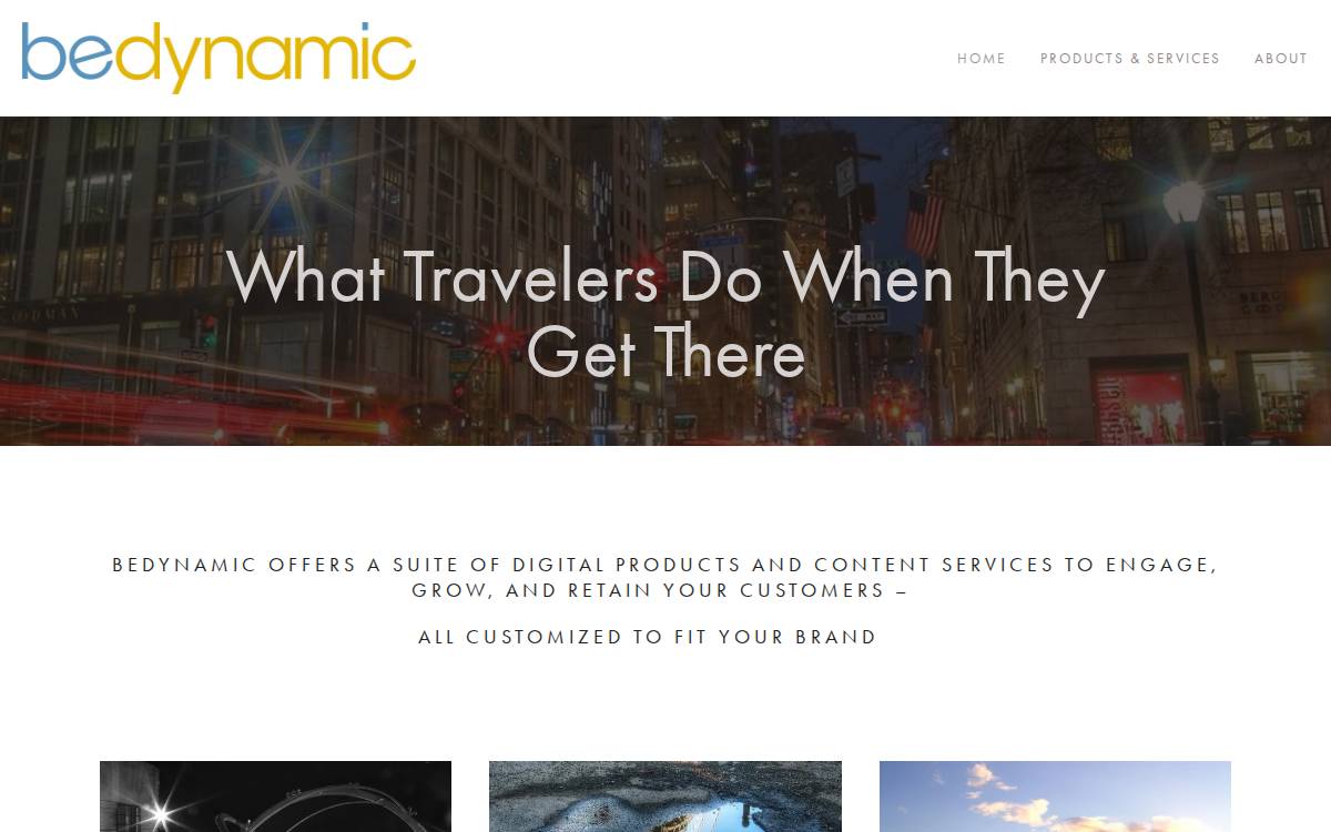 BeDynamic website preview
