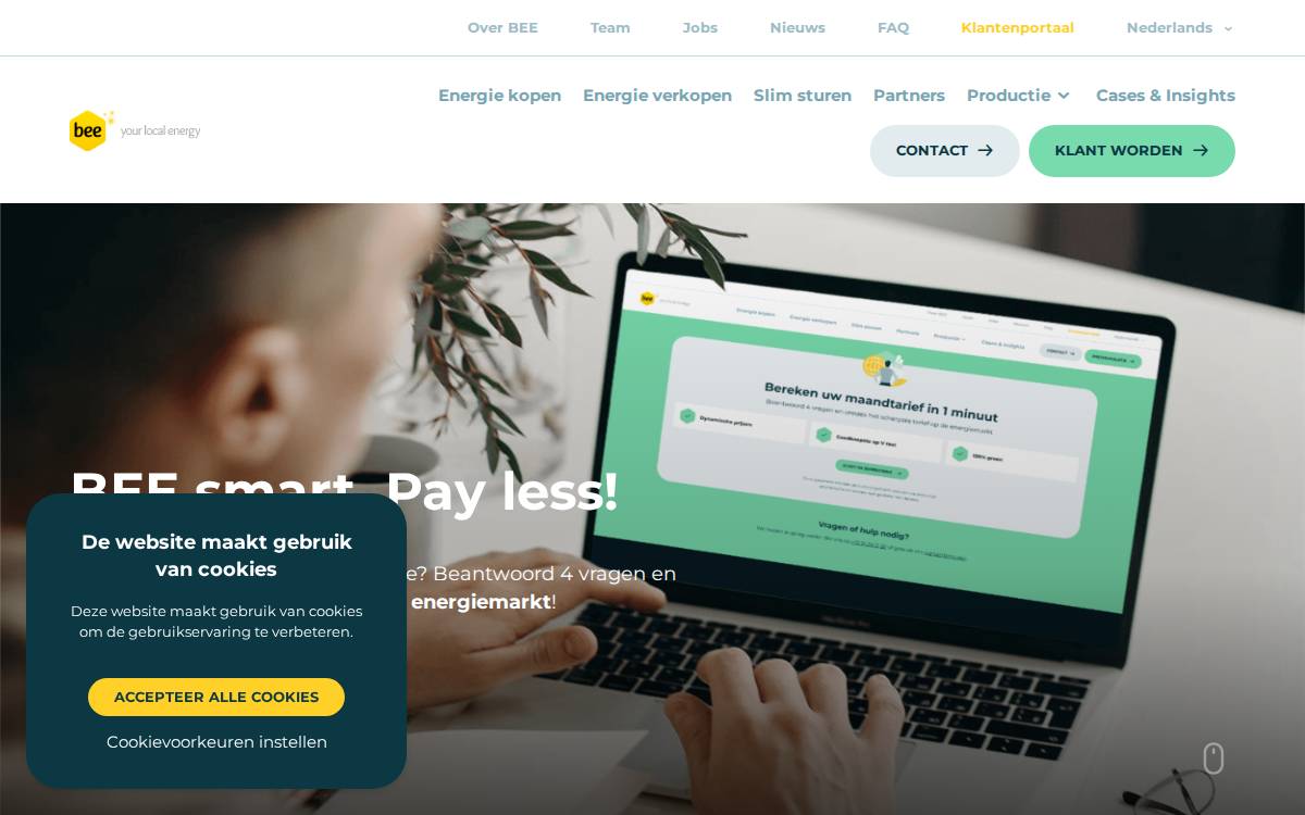 Bee website preview