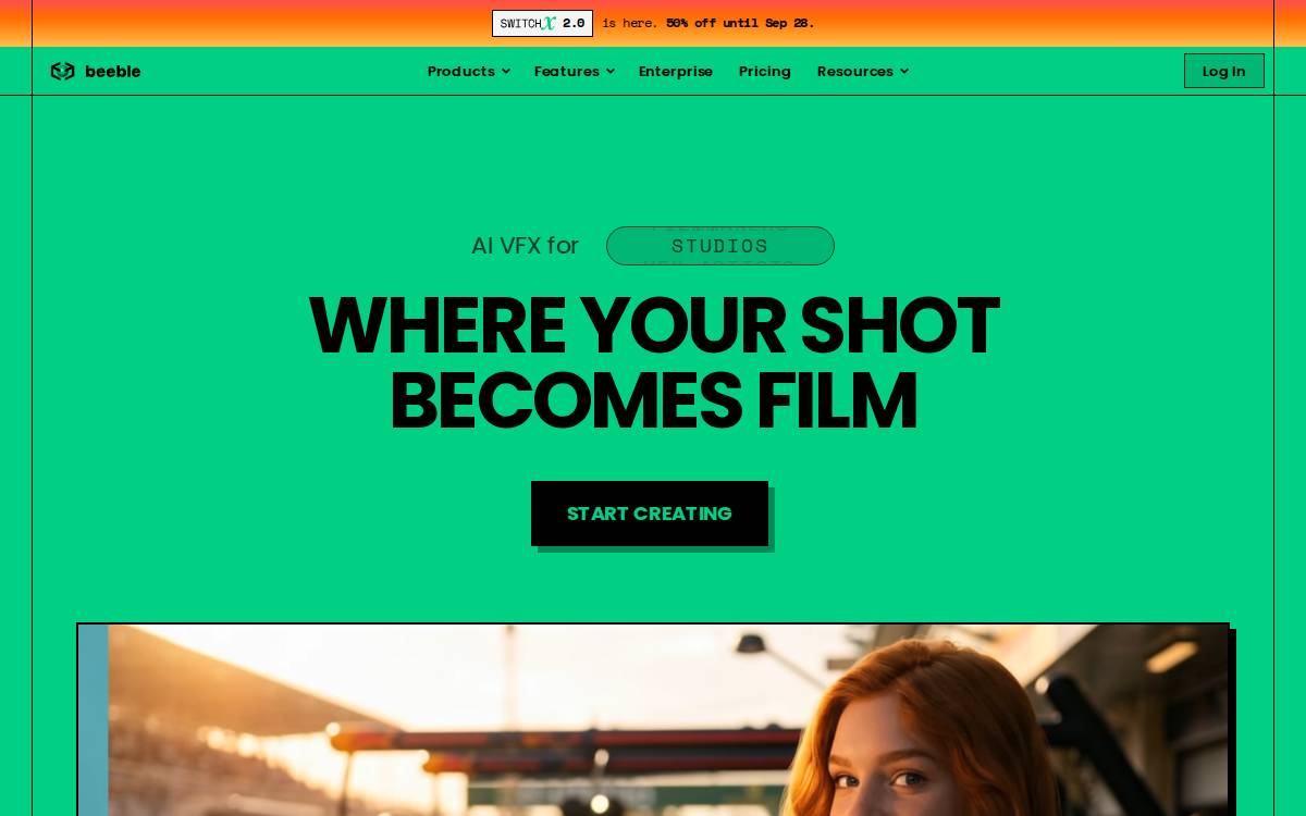 Beeble website preview
