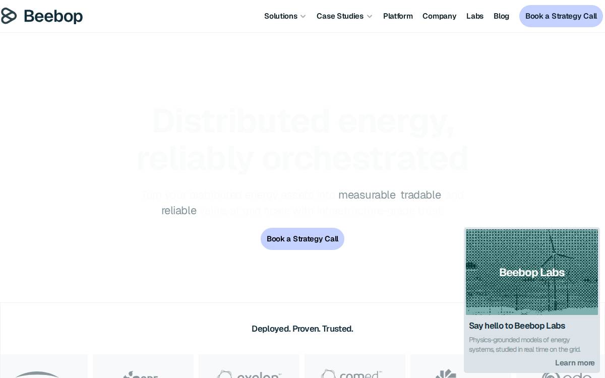Beebop website preview