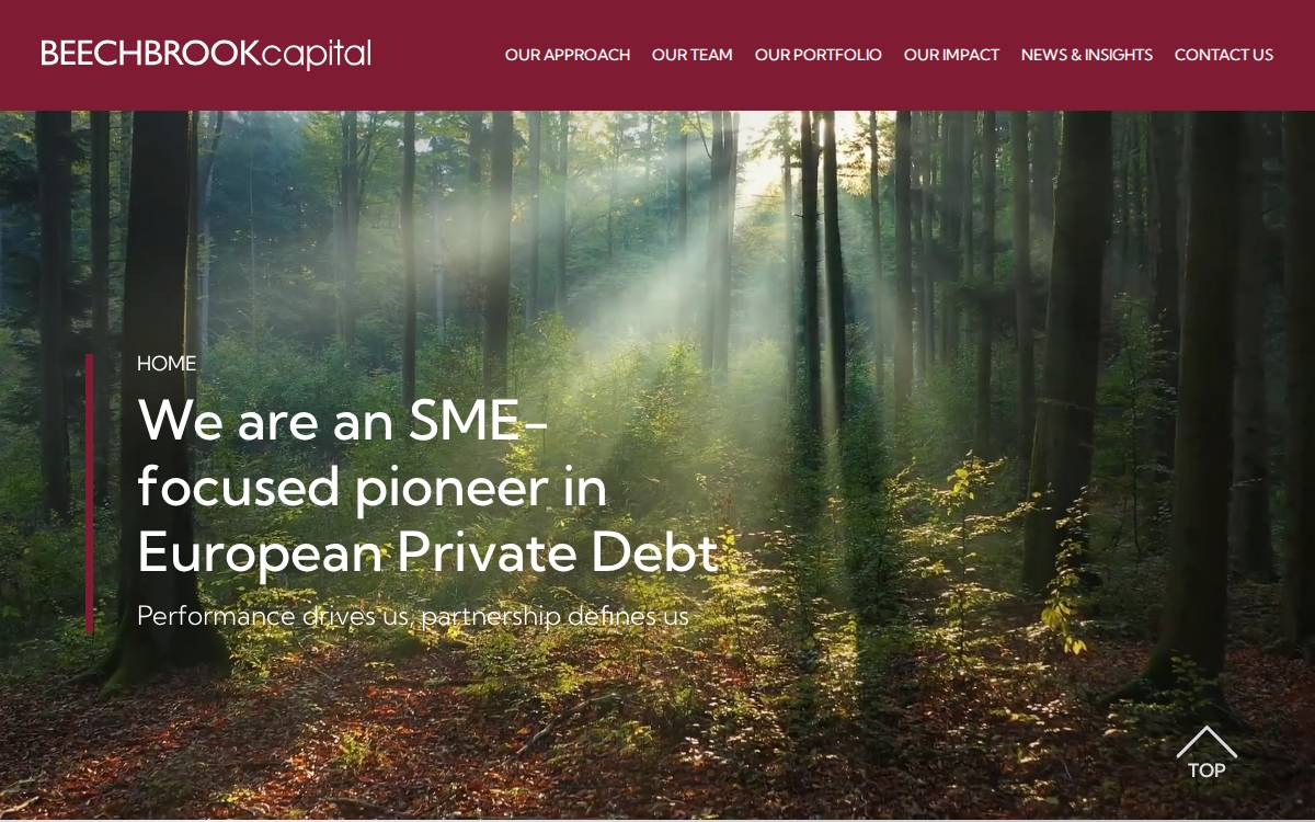 Beechbrook Capital website preview