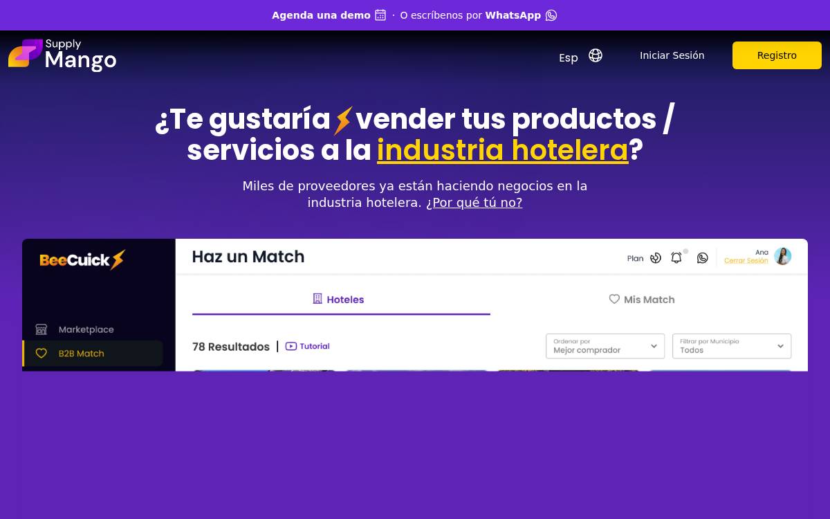 BeeCuick website preview