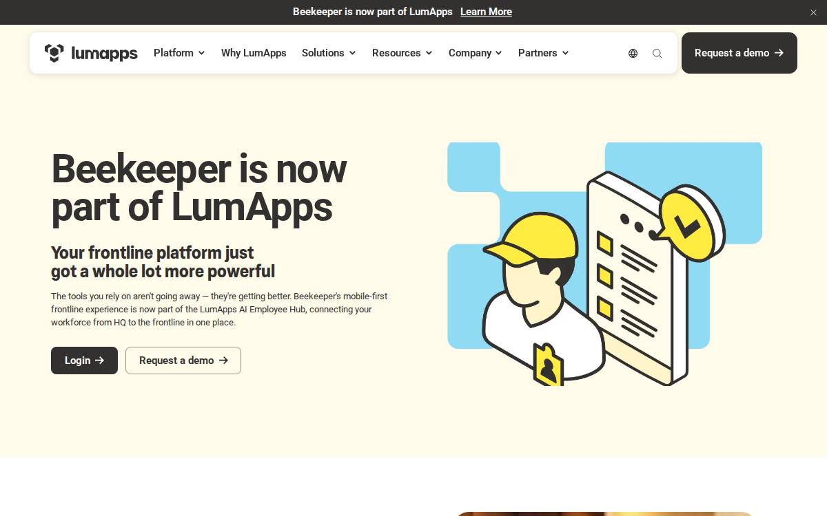 Beekeeper website preview