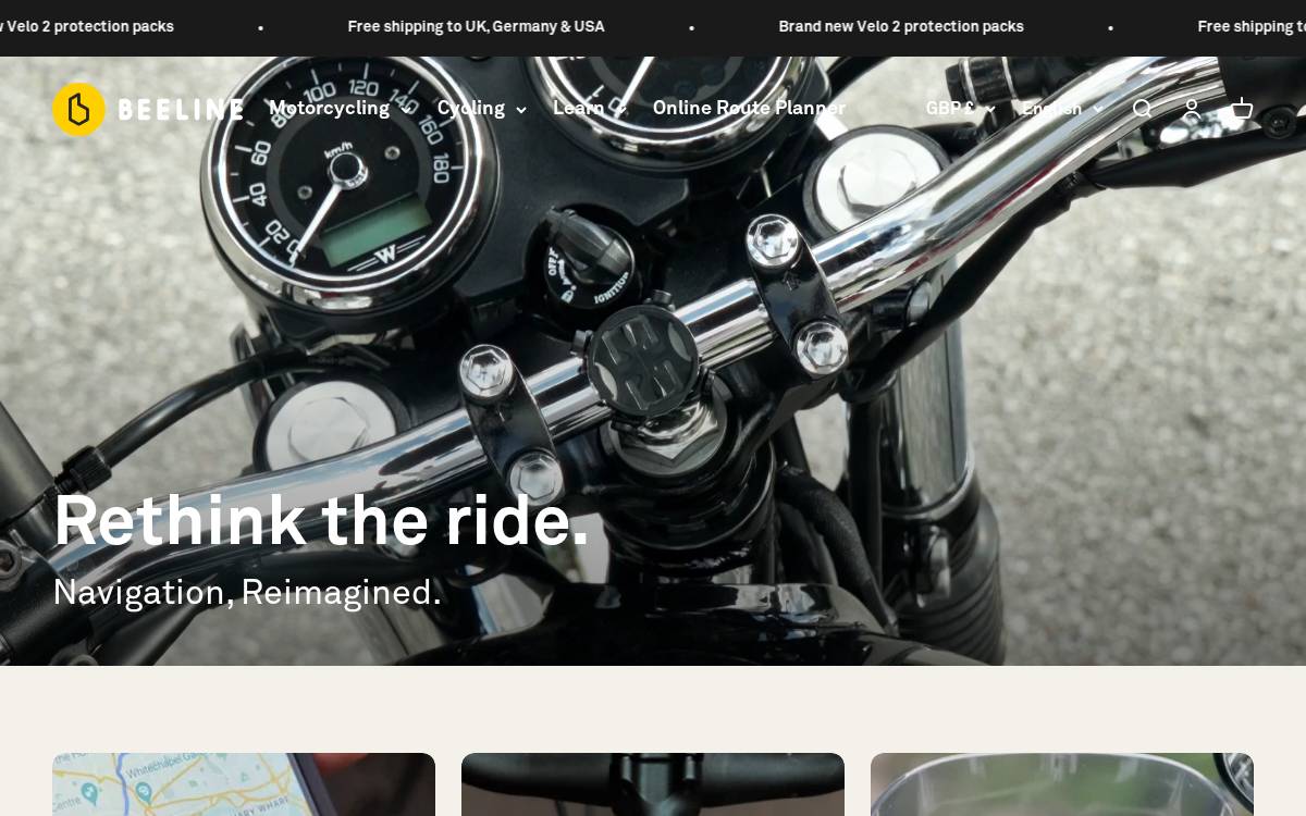Beeline website preview