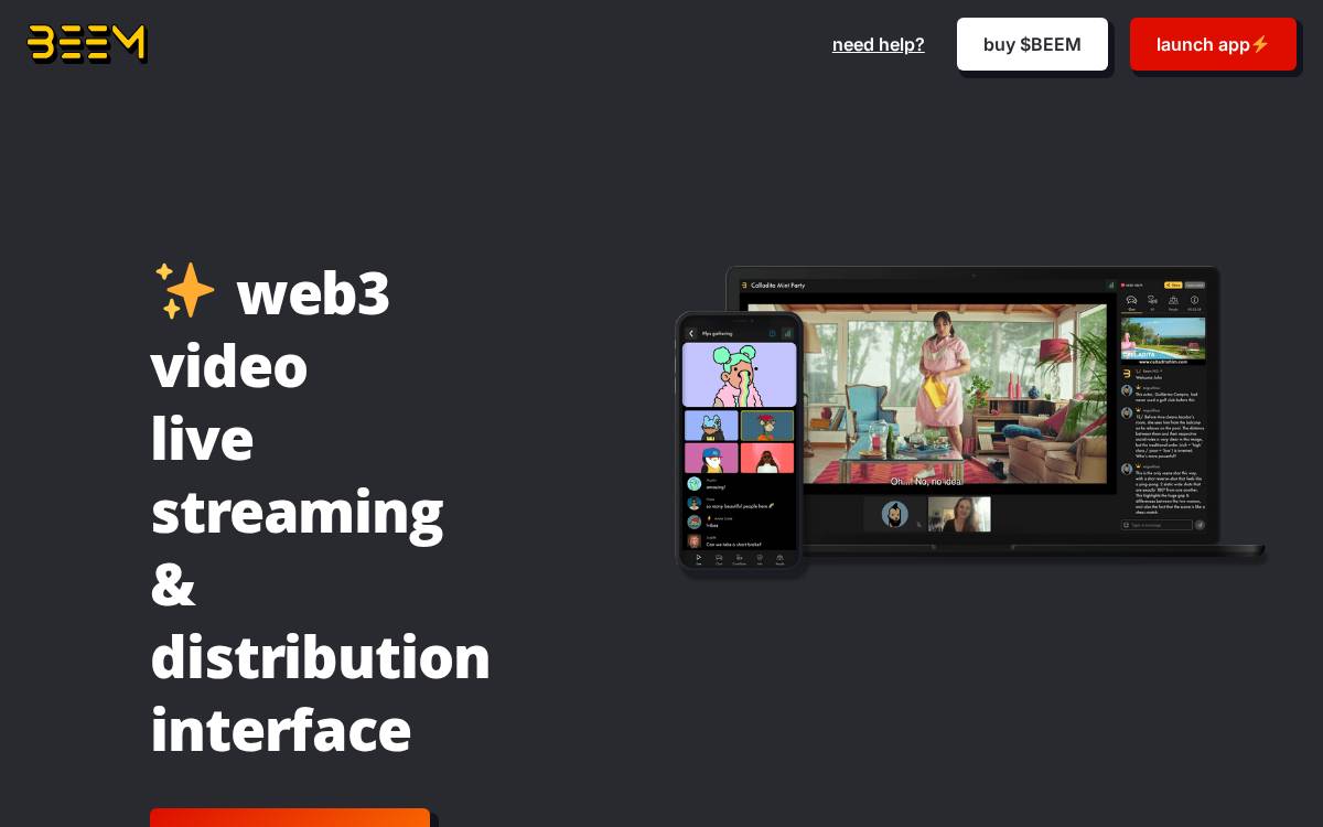 Beem website preview
