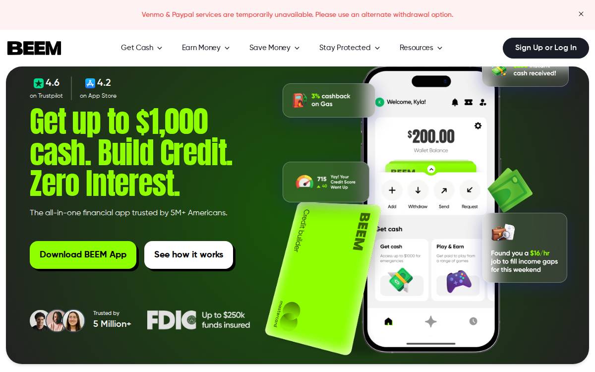 Beem website preview