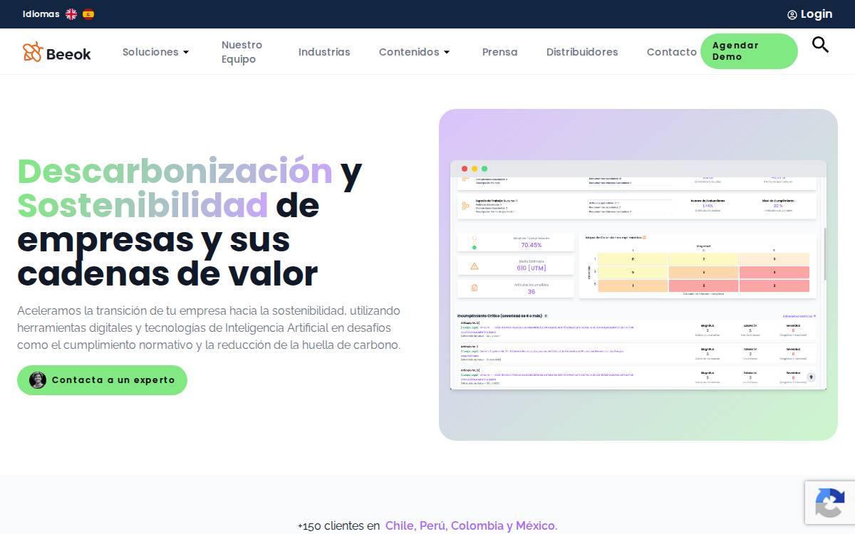 Beeok website preview
