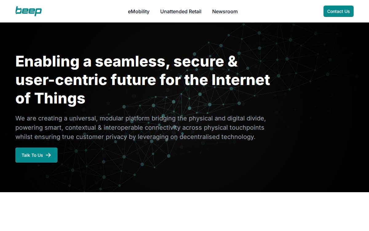 Beep Technologies website preview