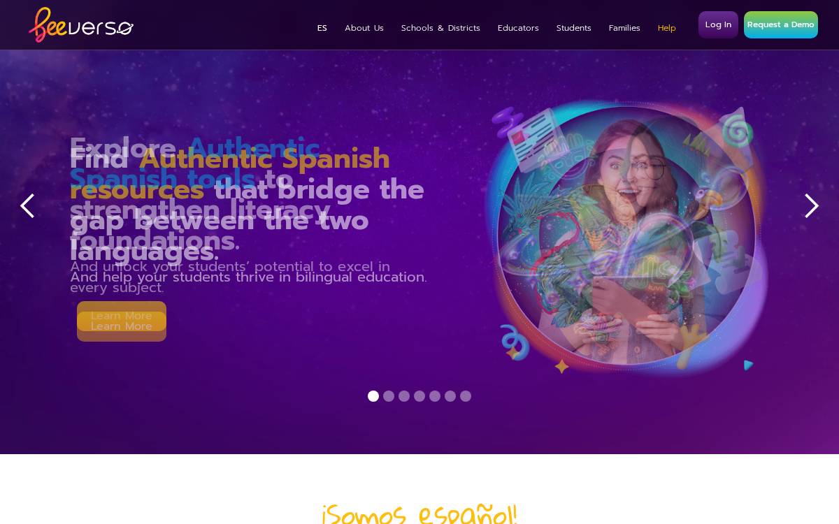 BeeReaders website preview