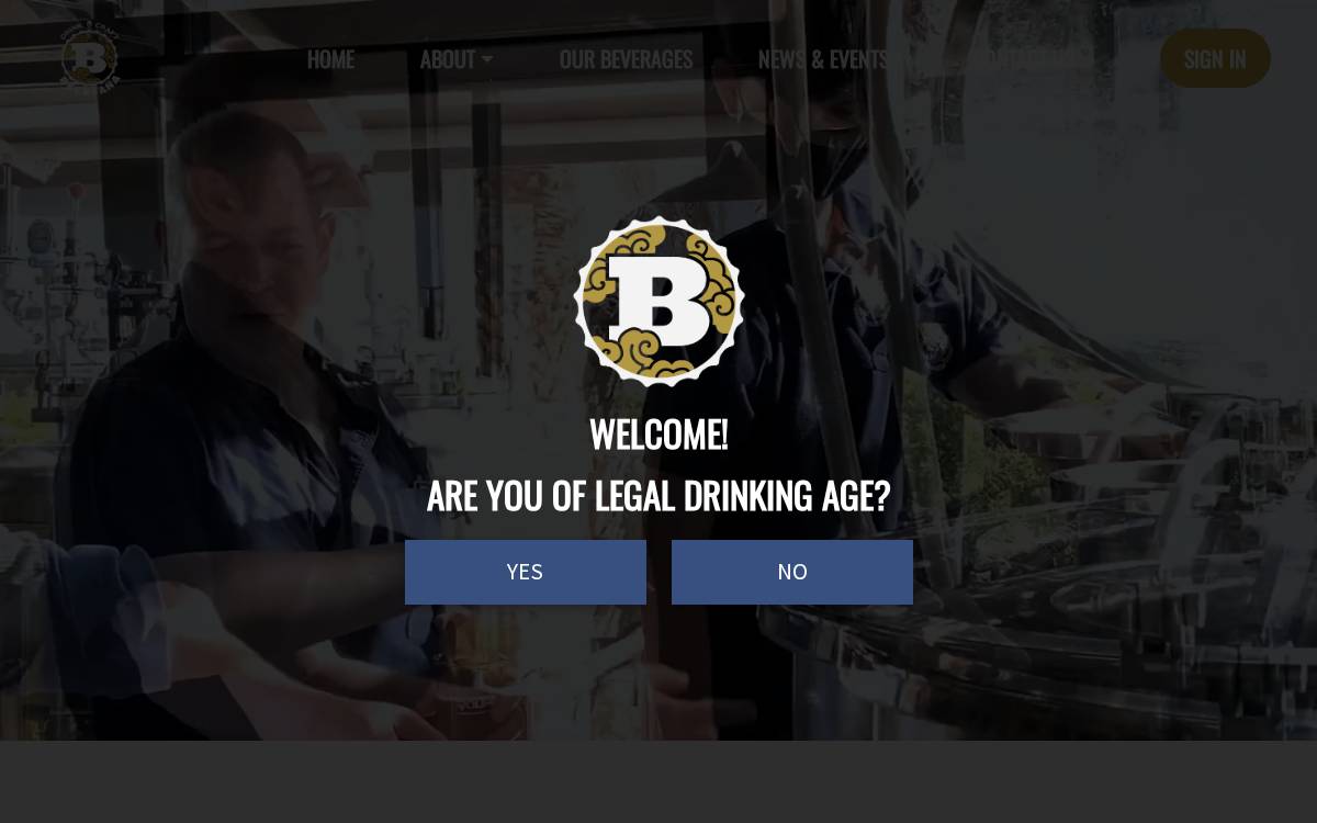 Beervana International Limited website preview