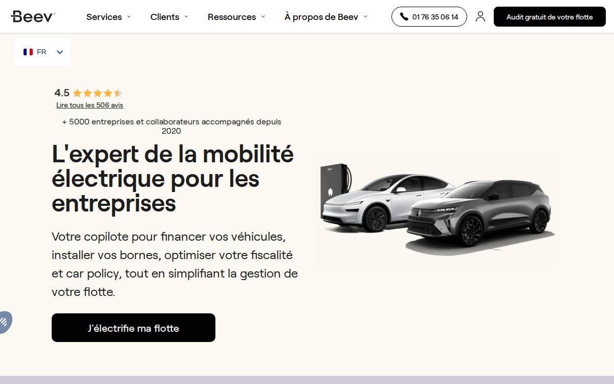 Beev website preview