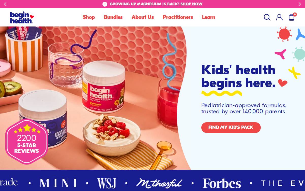 Begin Health Consumer false website preview