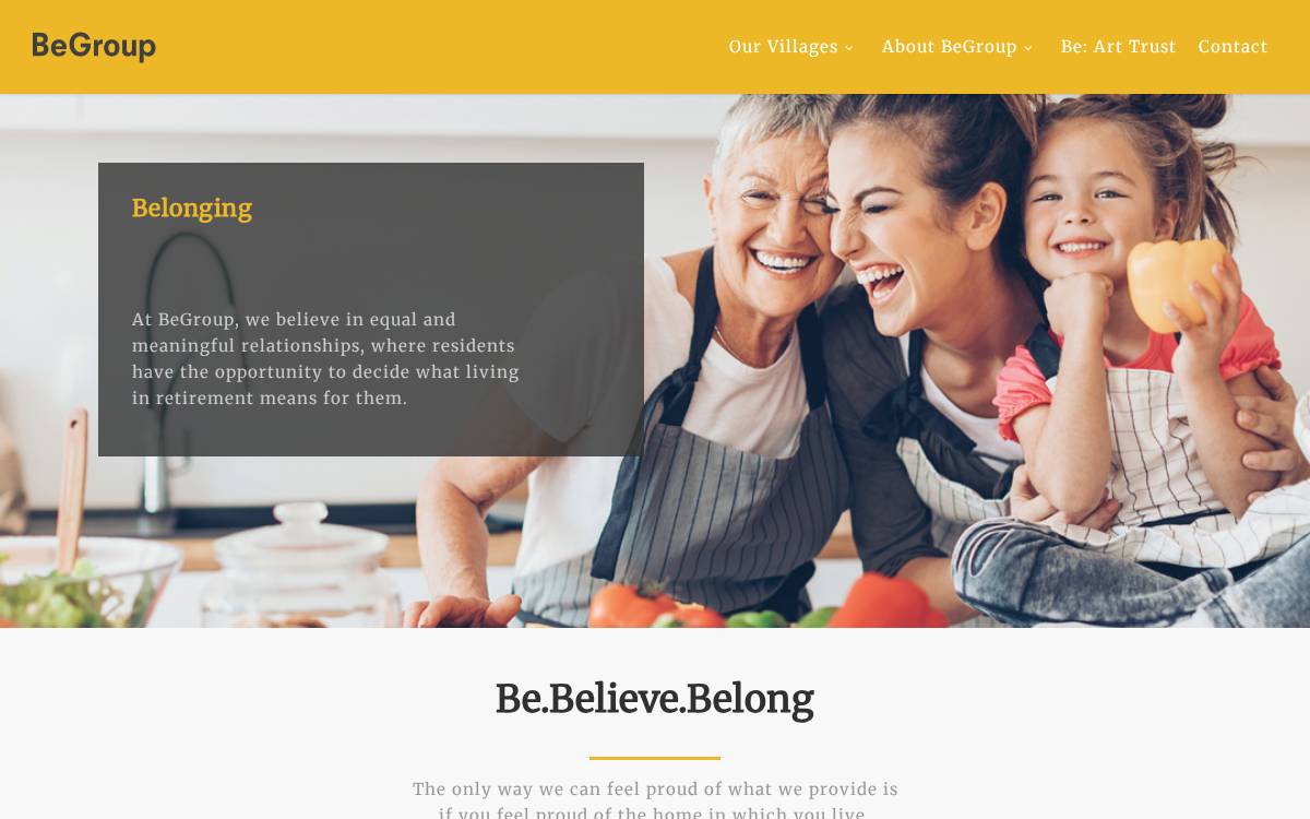 BeGroup website preview