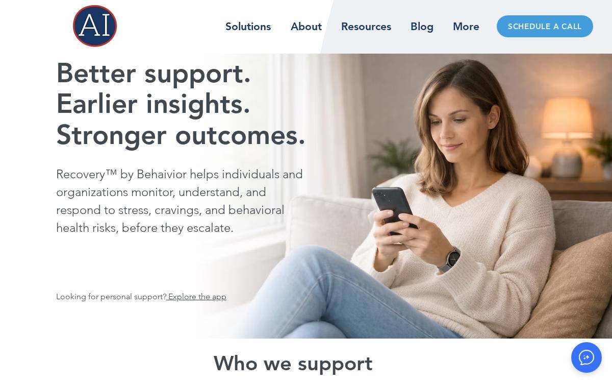 Behaivior website preview
