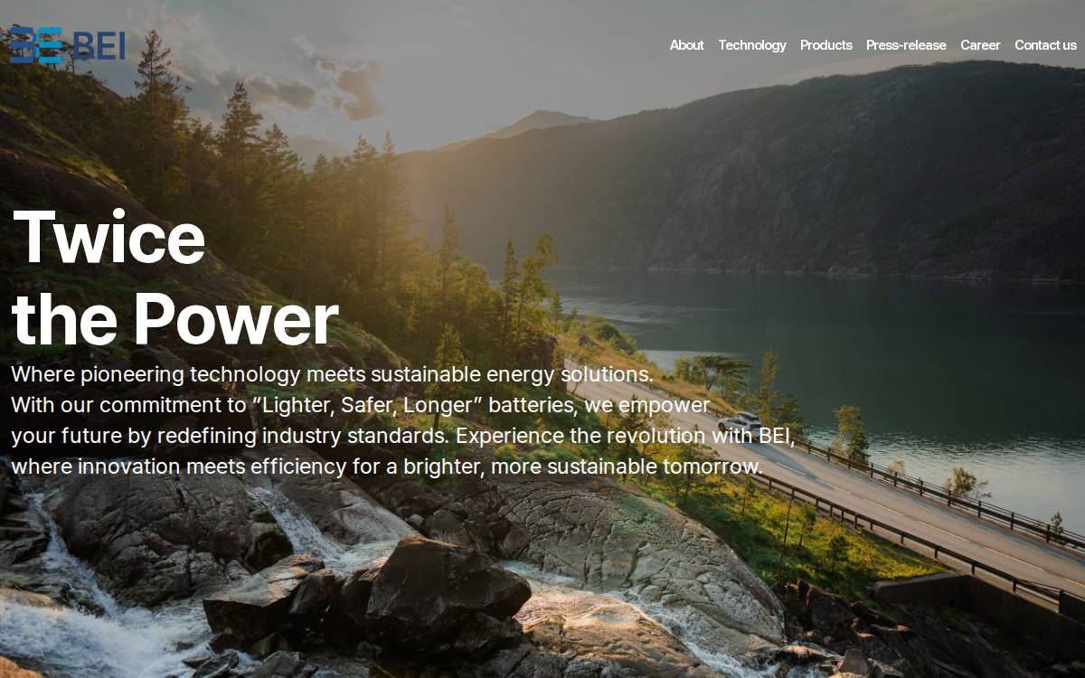 BEI website preview