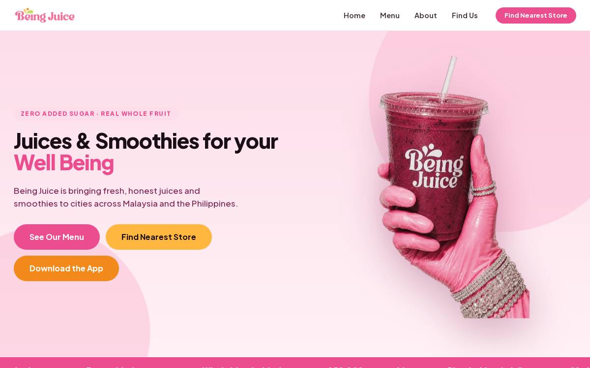 Being website preview
