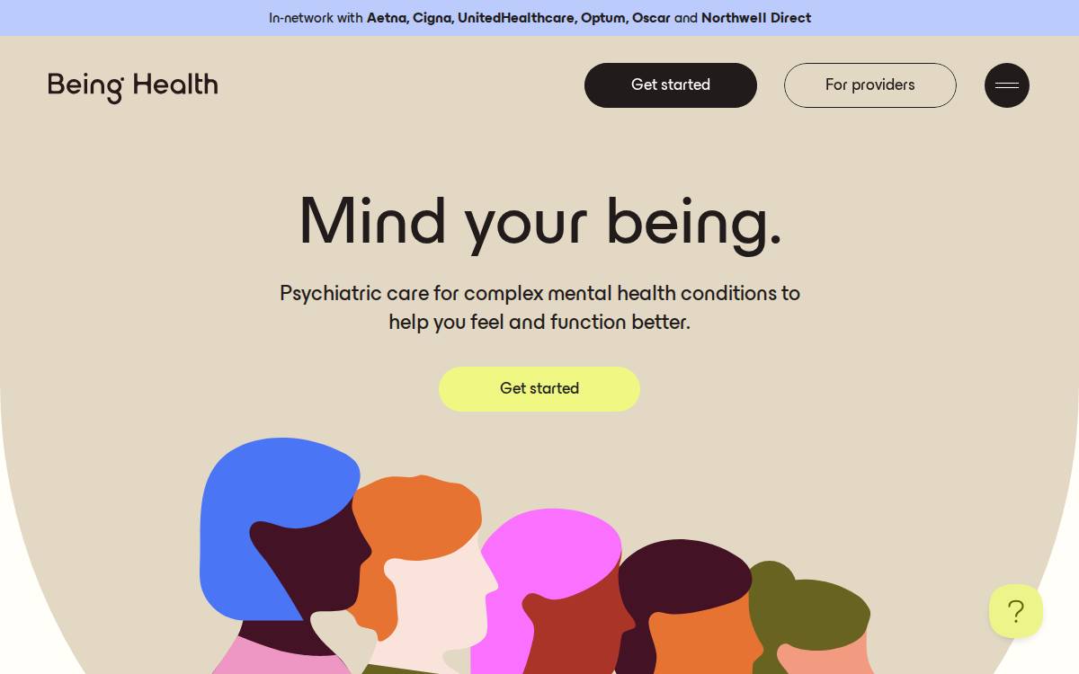 Being Health website preview