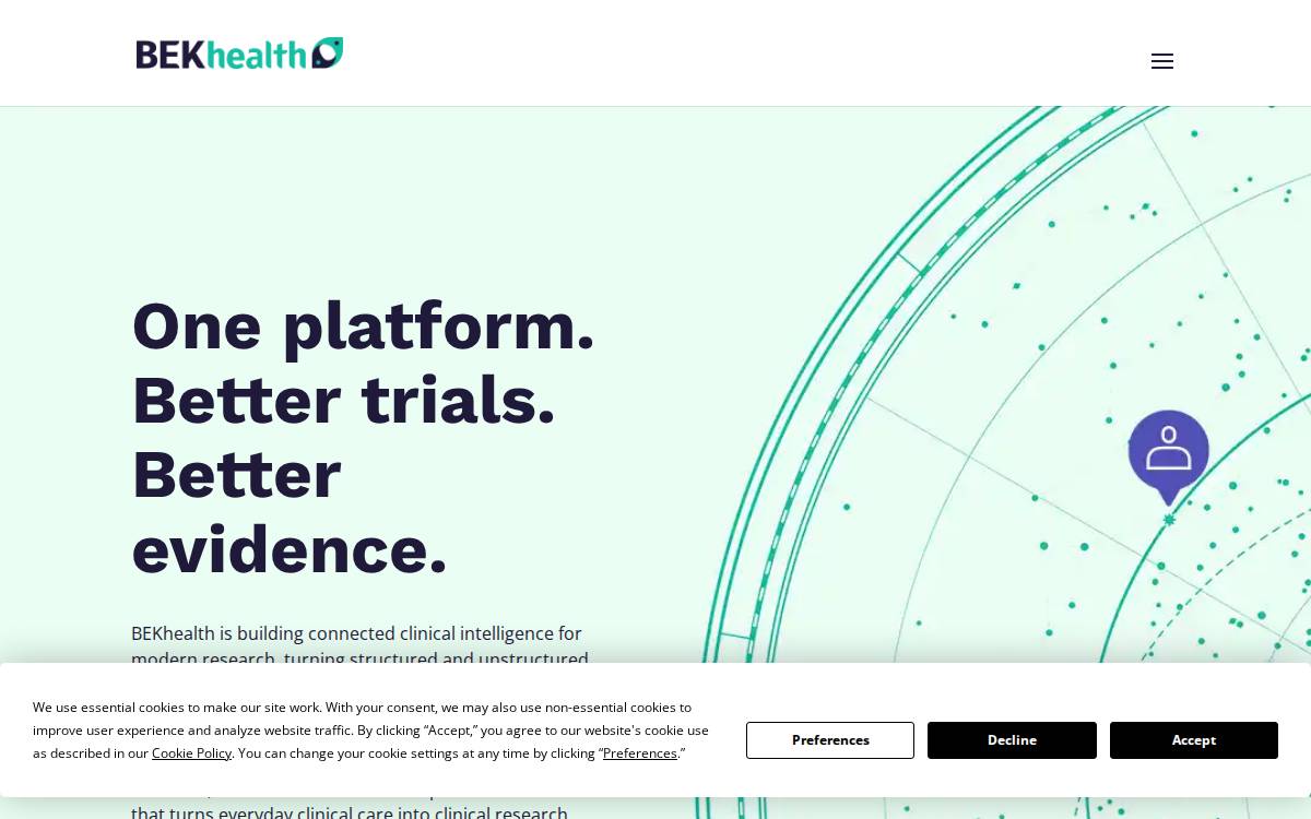 Bekhealth website preview