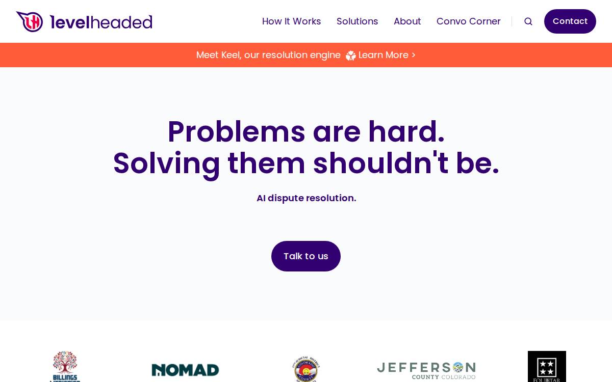 Belevelheaded website preview