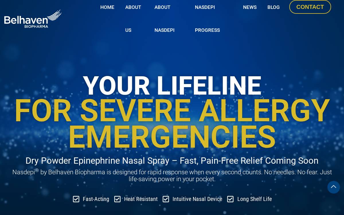 Belhaven Biopharma website preview