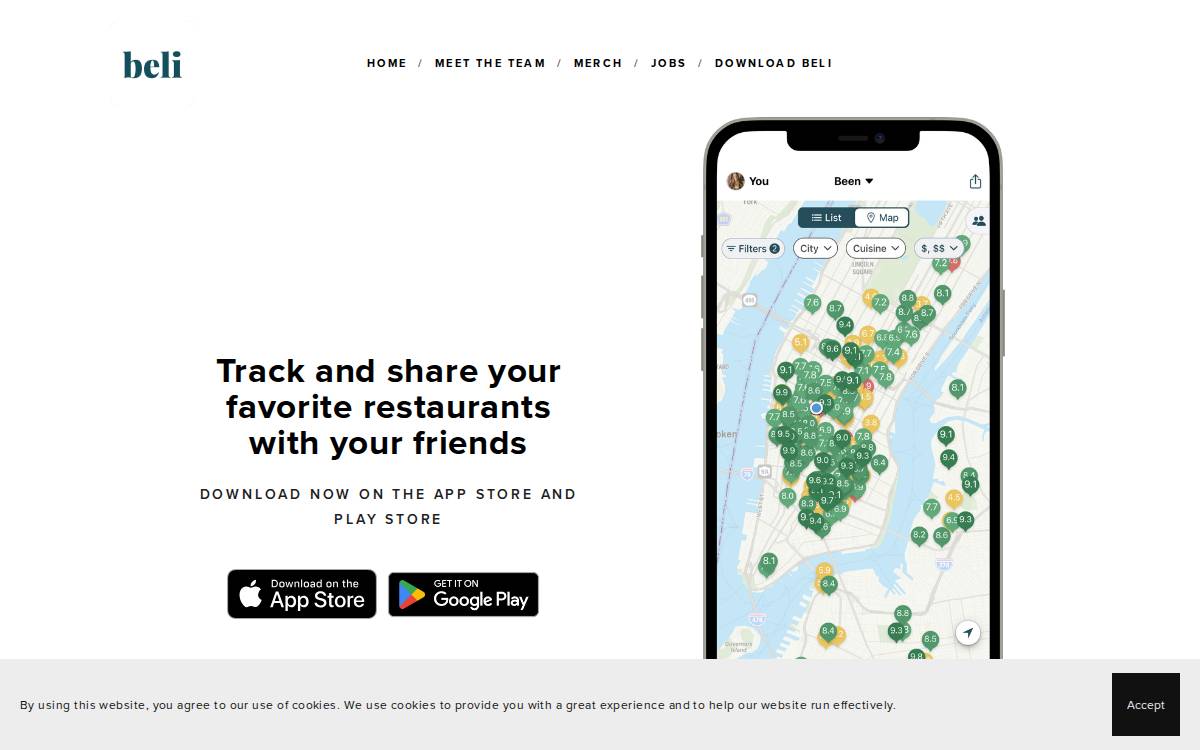 Beli Technologies website preview