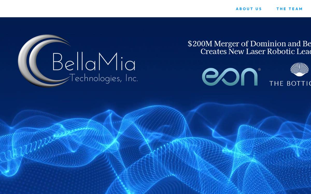 BellaMia Technologies website preview