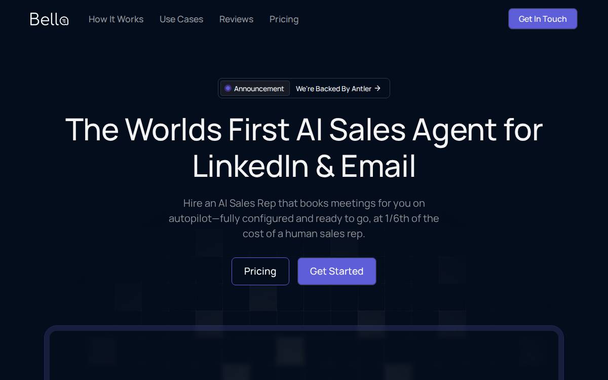 Bellasales website preview