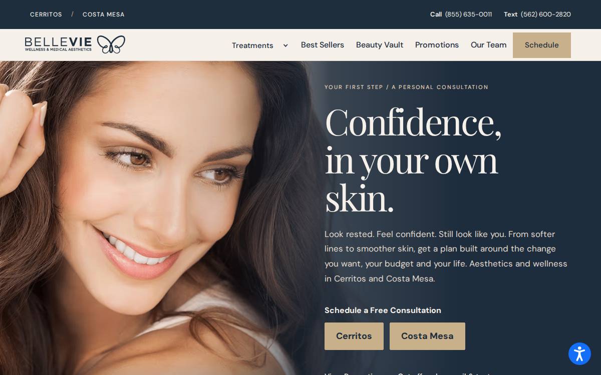 Belle Vie Medical website preview