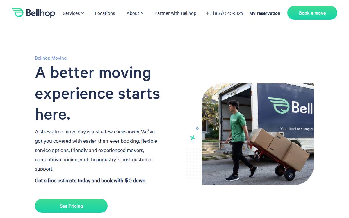 Bellhops Software false website preview
